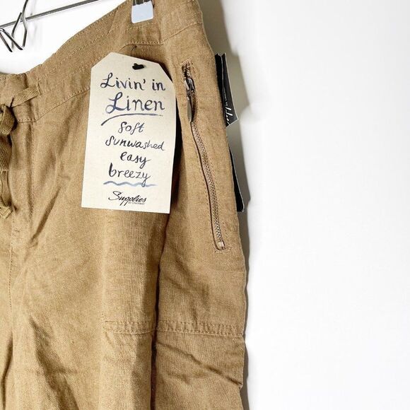 SUPPLIES BY UNIONBAY Sybil Linen Blend Solid Short - Picture 5 of 12